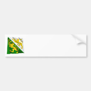Autocollant De Voiture Drapeau de ondulation de Thurgau