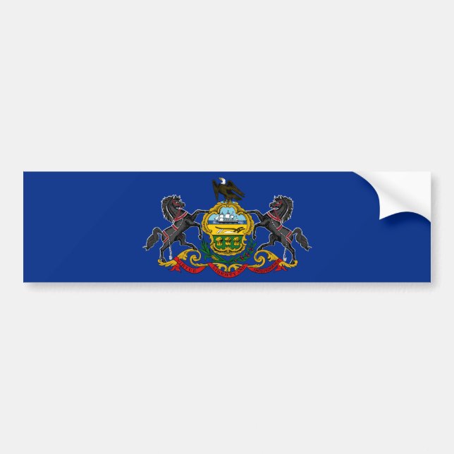Autocollant De Voiture Drapeau de Pennsylvanie (Devant)