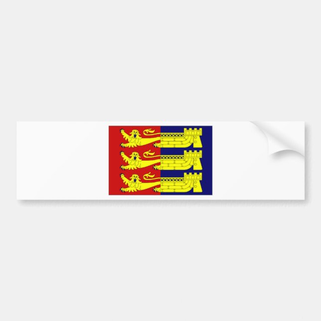 Autocollant De Voiture Drapeau de ports du Royaume-Uni Cinque (Devant)