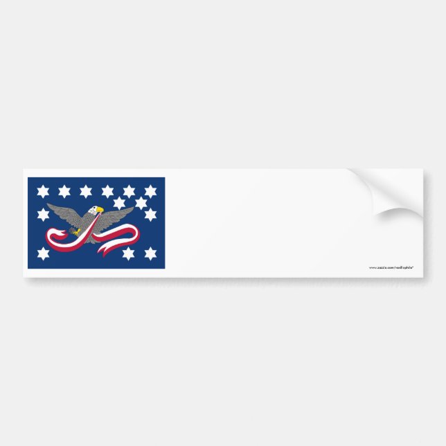 Autocollant De Voiture Drapeau de rébellion de whiskey (Devant)