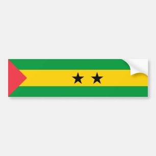 Autocollant De Voiture Drapeau de Sao Tomé-et-Principe
