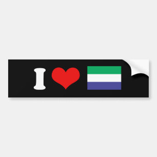 Autocollant De Voiture Drapeau de Sierra Leone