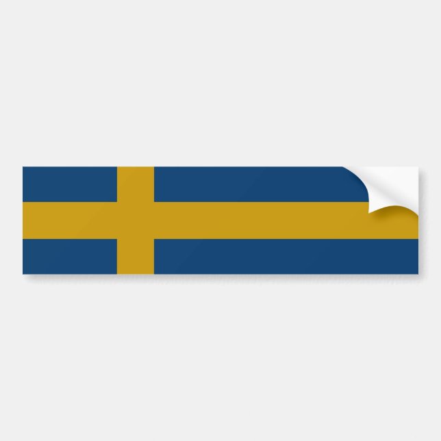 Autocollant De Voiture Drapeau de Suède (Devant)