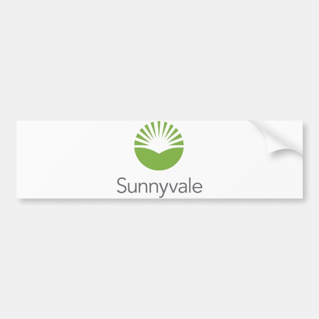 Autocollant De Voiture Drapeau de Sunnyvale (Californie) (Devant)