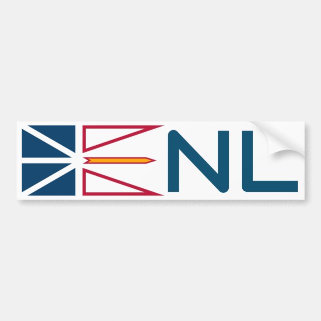 Autocollant De Voiture Drapeau de Terre-Neuve-et-Labrador (Devant)
