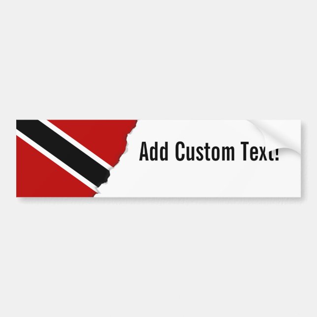 Autocollant De Voiture Drapeau de Trinité-et-Tobago (Devant)
