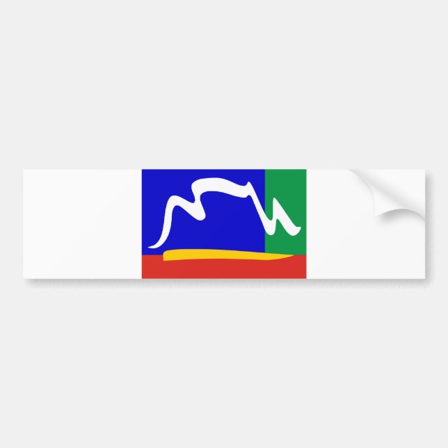 Autocollant De Voiture drapeau de ville de Capetown (Devant)