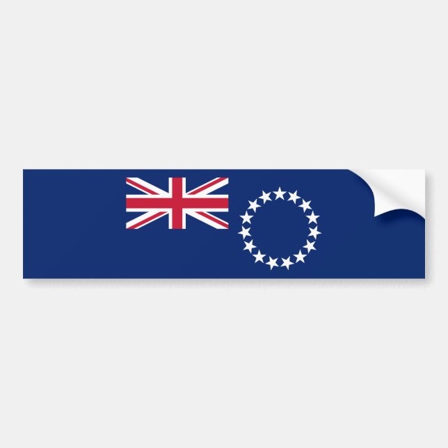 Autocollant De Voiture Drapeau des Îles Cook (Devant)