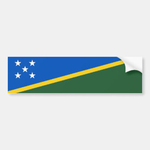 Autocollant De Voiture Drapeau des Îles Salomon