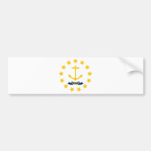 Autocollant De Voiture Drapeau d'État de Rhode Island