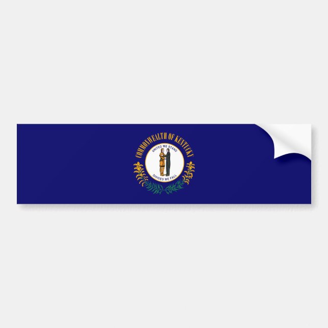Autocollant De Voiture Drapeau d'État du Kentucky (Devant)