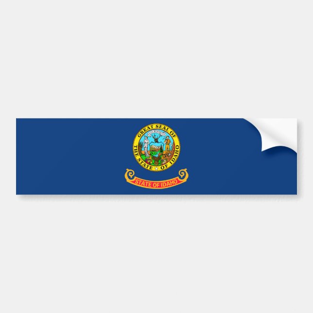 Autocollant De Voiture Drapeau d'État Idaho (Devant)