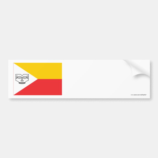Autocollant De Voiture Drapeau d'îles de Marquesas (Devant)