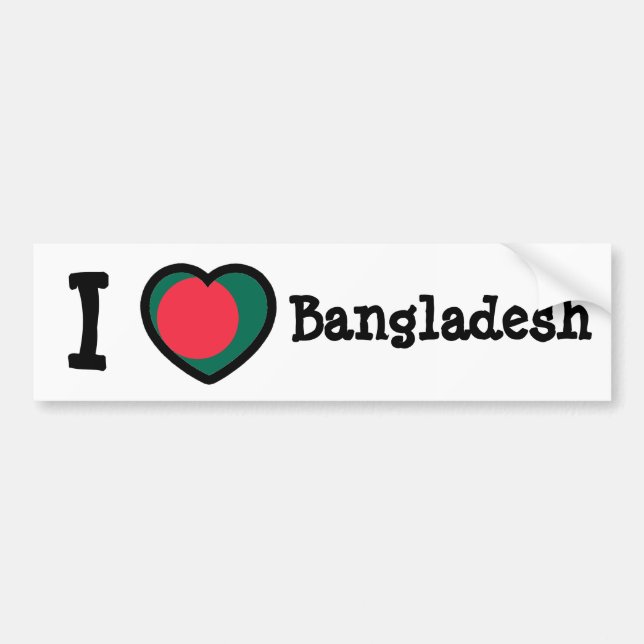 Autocollant De Voiture Drapeau du Bangladesh (Devant)