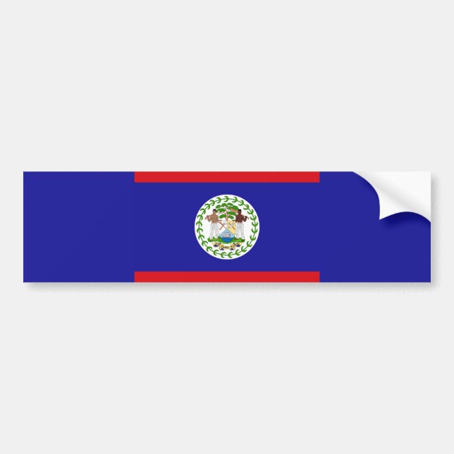 Autocollant De Voiture Drapeau du Belize (Devant)