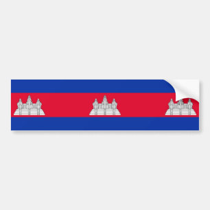 Autocollant De Voiture Drapeau du Cambodge