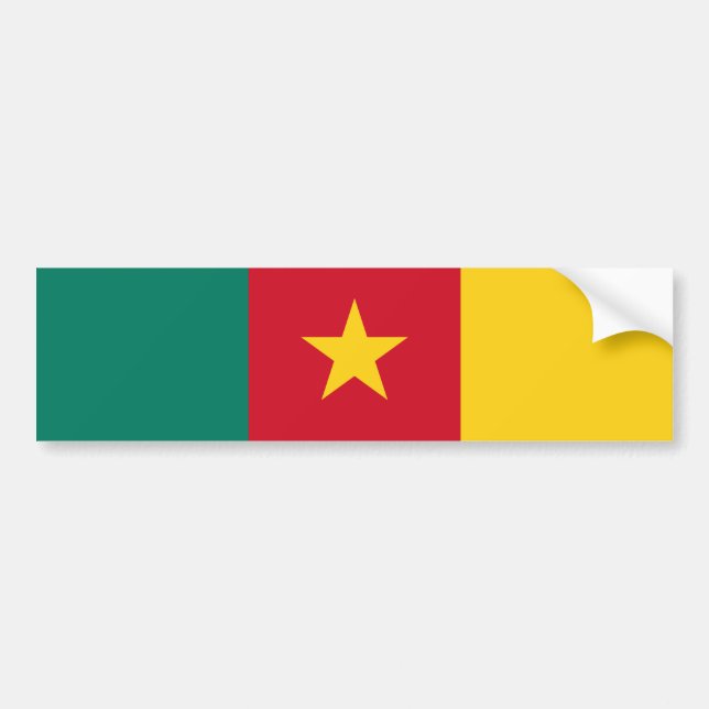 Autocollant De Voiture Drapeau du Cameroun (Devant)