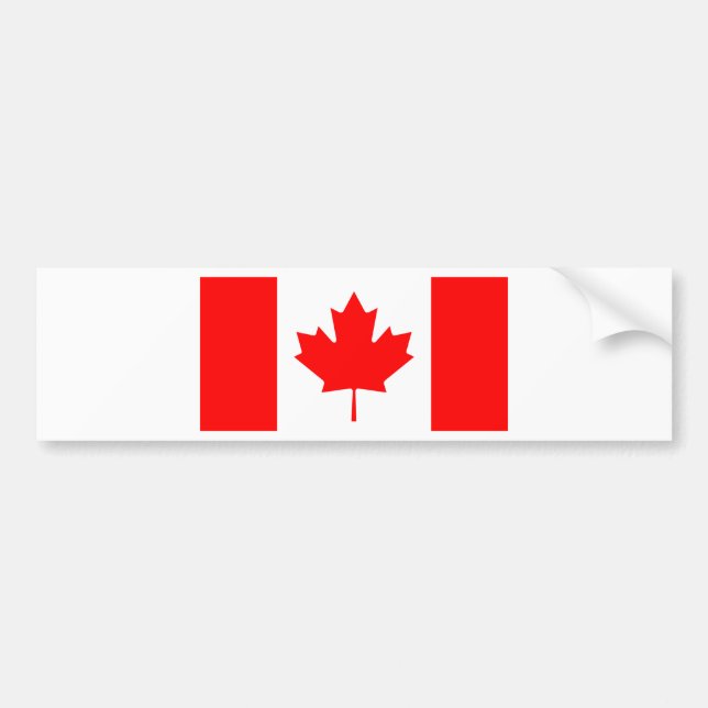 Autocollant De Voiture Drapeau du Canada (Devant)