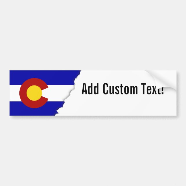Autocollant De Voiture Drapeau du Colorado (Devant)