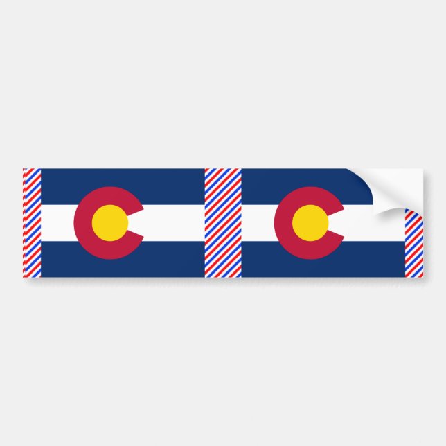 Autocollant De Voiture Drapeau du Colorado (Devant)