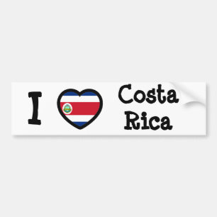 Autocollant De Voiture Drapeau du Costa Rica