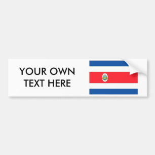 Autocollant De Voiture Drapeau du Costa Rica