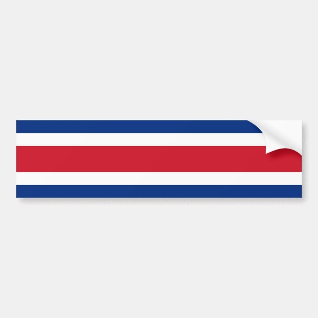 Autocollant De Voiture Drapeau du Costa Rica, Costa Rica (Devant)