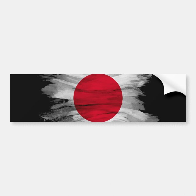 Autocollant De Voiture Drapeau du drapeau du Japon brasse, drapeau nation (Devant)