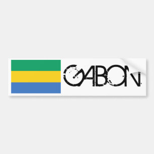 Autocollant De Voiture Drapeau du Gabon
