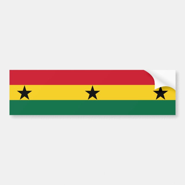 Autocollant De Voiture Drapeau du Ghana (Devant)