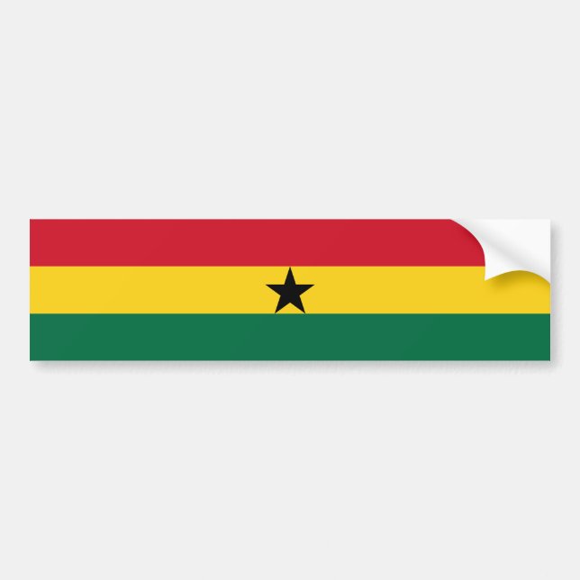 Autocollant De Voiture Drapeau du Ghana (Devant)
