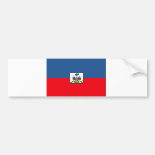 Autocollant De Voiture Drapeau du Haïti (Devant)