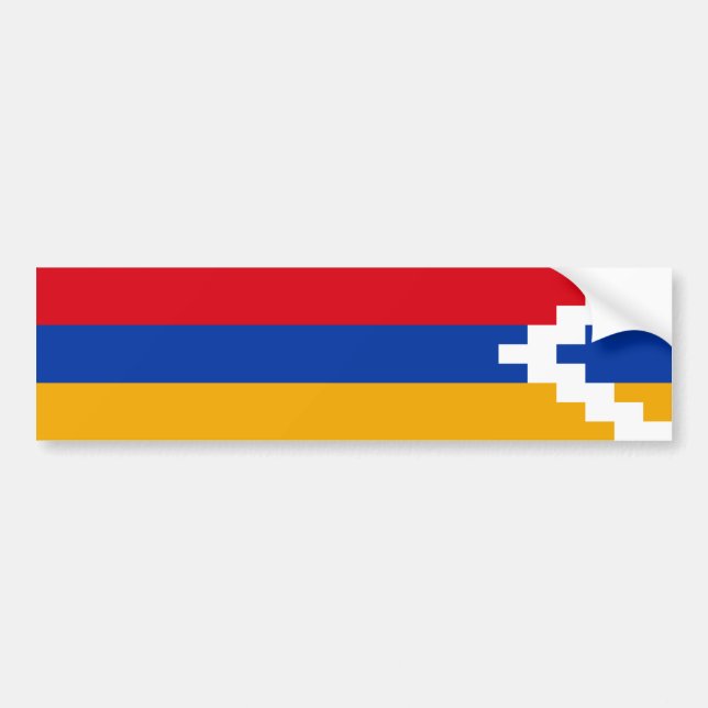 Autocollant De Voiture Drapeau du Haut-Karabakh (Devant)