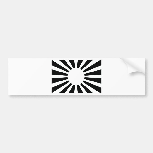 Autocollant De Voiture Drapeau du Japon Soleil Levant (Devant)
