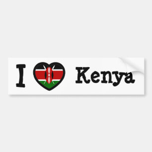 Autocollant De Voiture Drapeau du Kenya