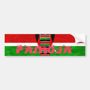 Autocollant De Voiture Drapeau du Kenya : Tuko Pamoja - Design d'art de l