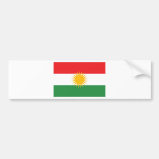 Autocollant De Voiture Drapeau du Kurdistan ; Kurde ; Kurde