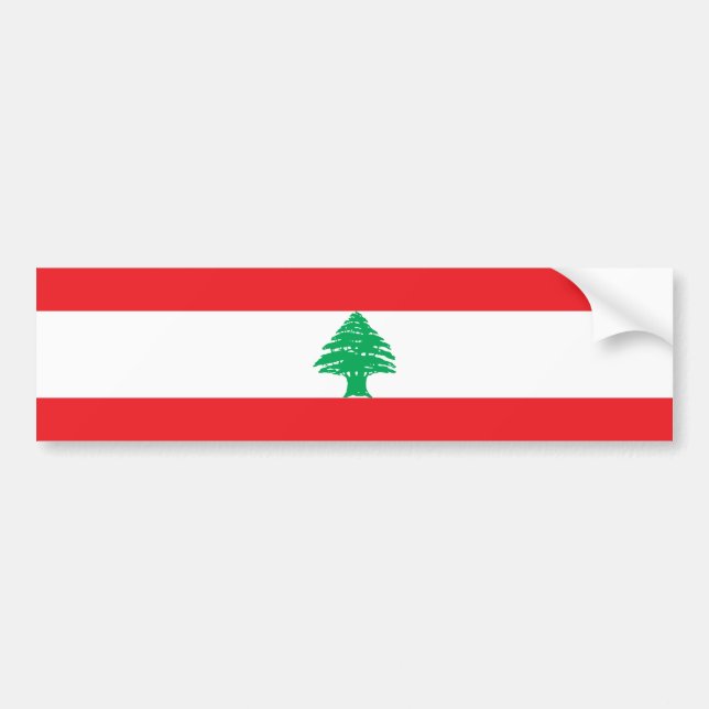 Autocollant De Voiture Drapeau du Liban (Devant)