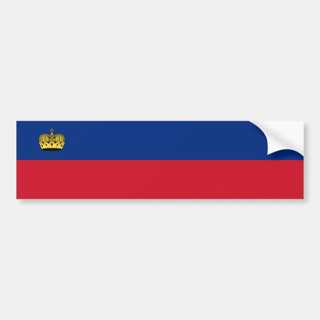 Autocollant De Voiture Drapeau du Liechtenstein (Devant)
