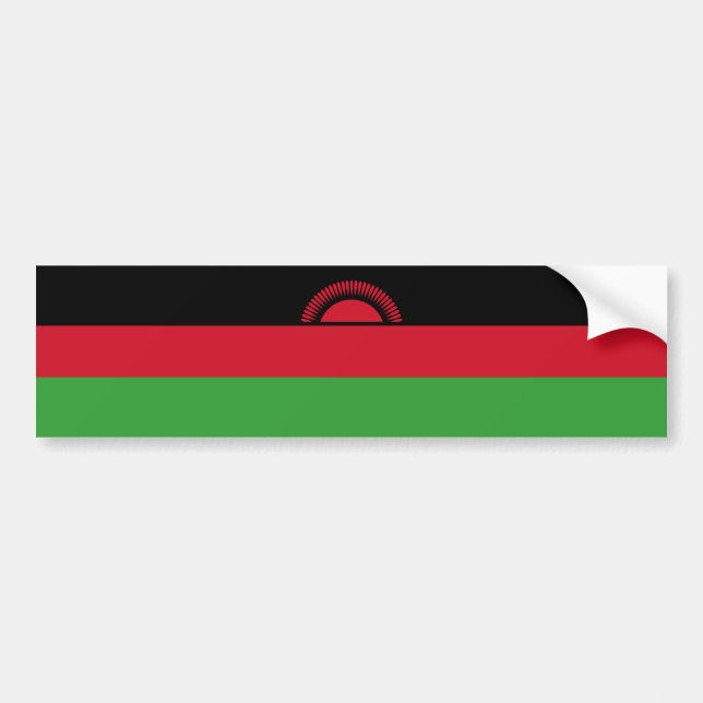 Autocollant De Voiture Drapeau du Malawi (Devant)