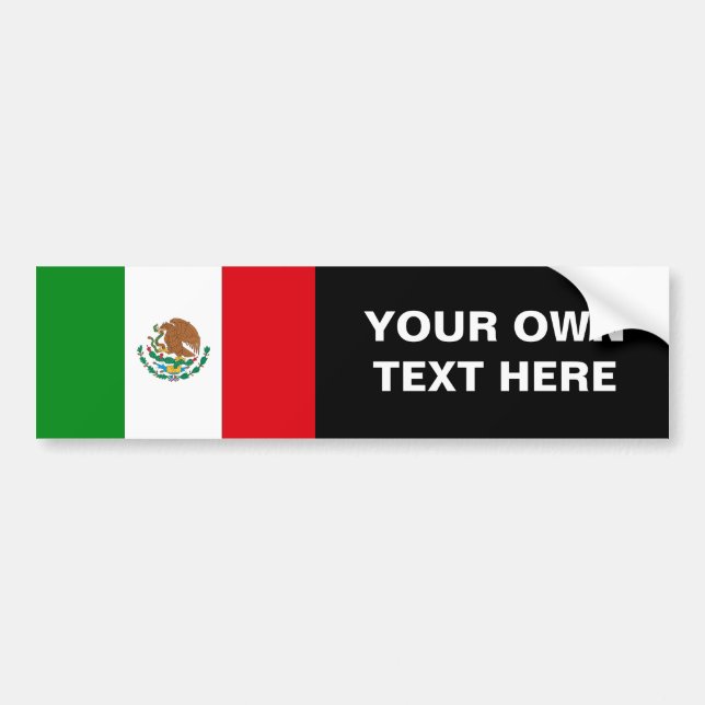 Autocollant De Voiture Drapeau du Mexique (Devant)