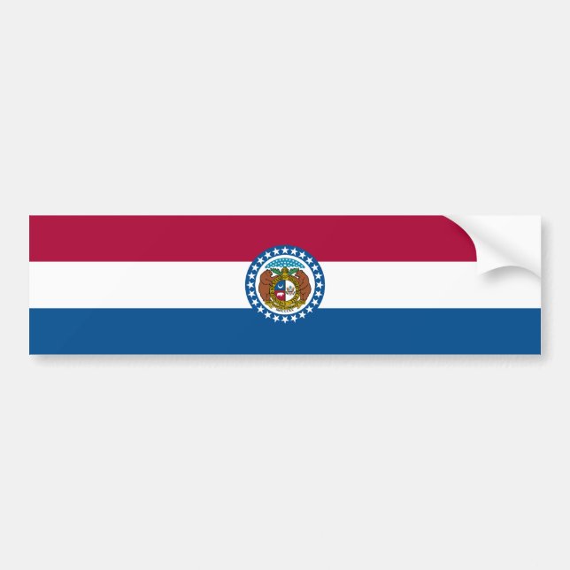 Autocollant De Voiture Drapeau du Missouri (Devant)
