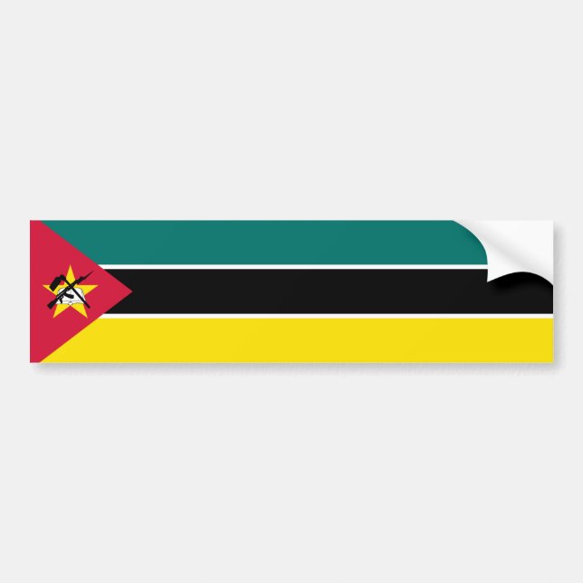 Autocollant De Voiture Drapeau du Mozambique (Devant)