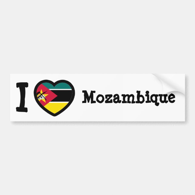 Autocollant De Voiture Drapeau du Mozambique (Devant)