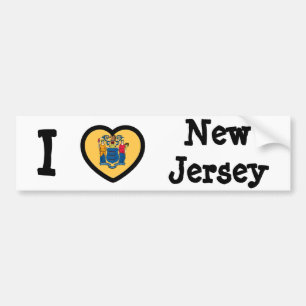 Autocollant De Voiture Drapeau du New Jersey