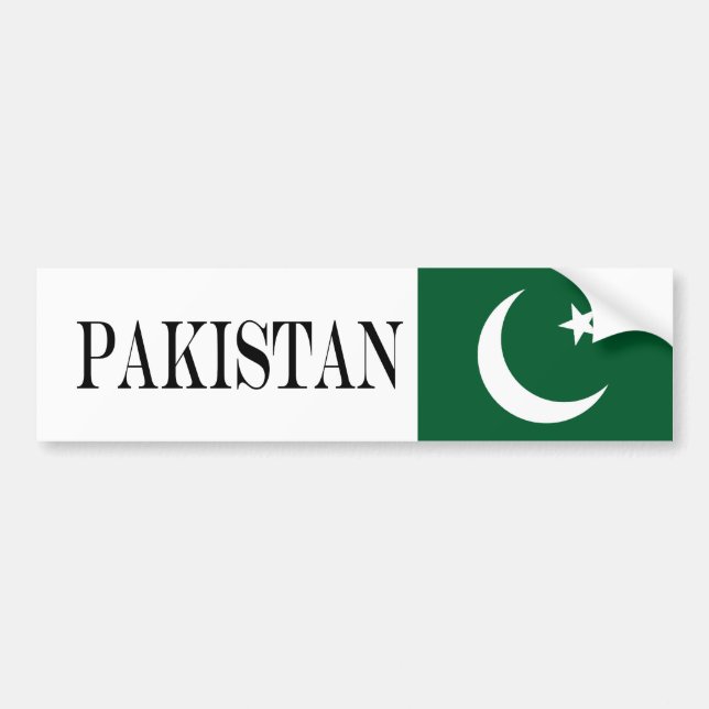 Autocollant De Voiture Drapeau du Pakistan (Devant)