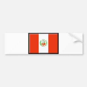 Autocollant De Voiture Drapeau du Pérou