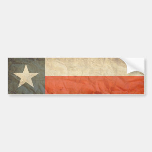 Autocollant De Voiture Drapeau du Texas âgé