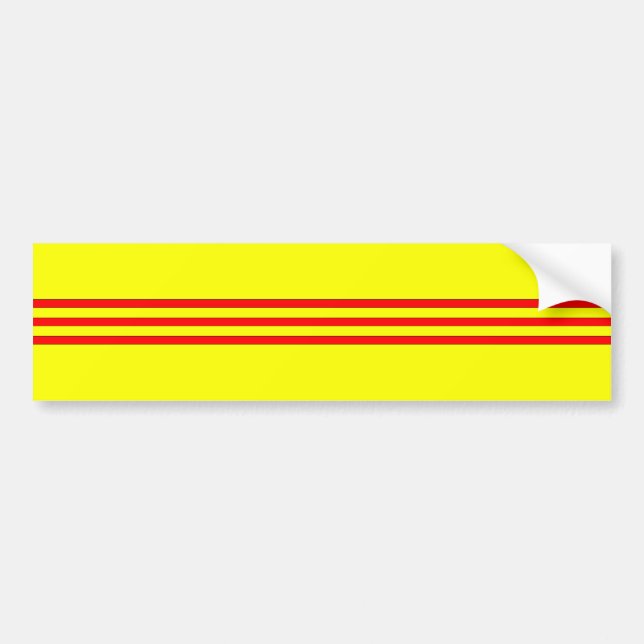 Autocollant De Voiture Drapeau du Vietnam du Sud (Devant)