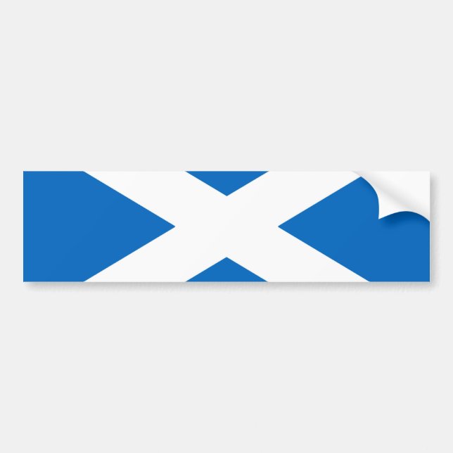 Autocollant De Voiture Drapeau écossais Saltire (Devant)